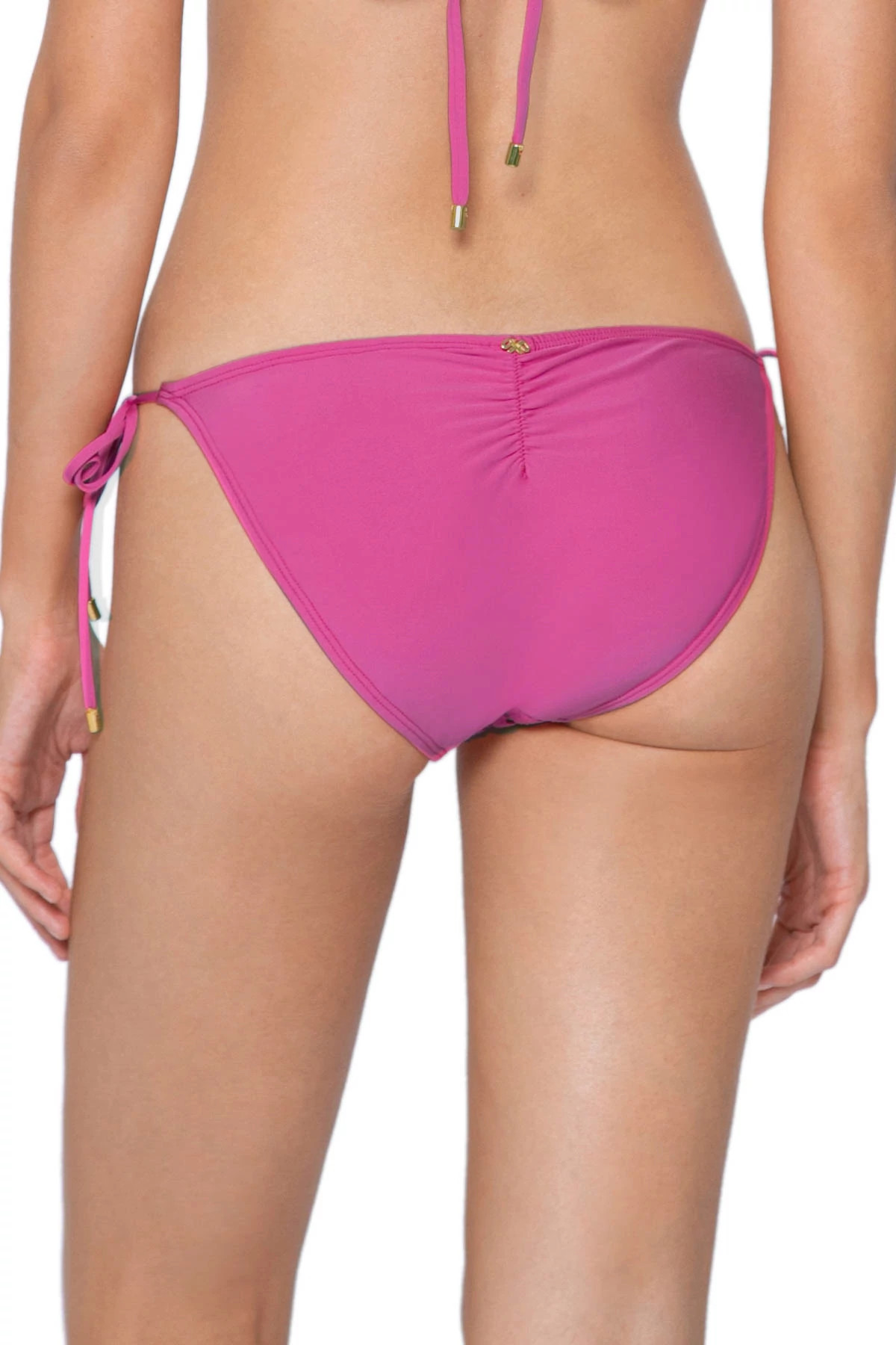 COSMO PINK Lace Tie Side Hipster Bikini Bottom image number 2