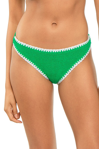 JADE GREEN Barcelona Crinkle Hipster Bikini Bottom