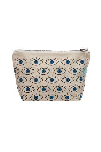 BLUE Evil Eyes Pouch