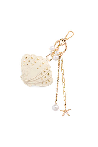 IVORY Seashell Bag Charm