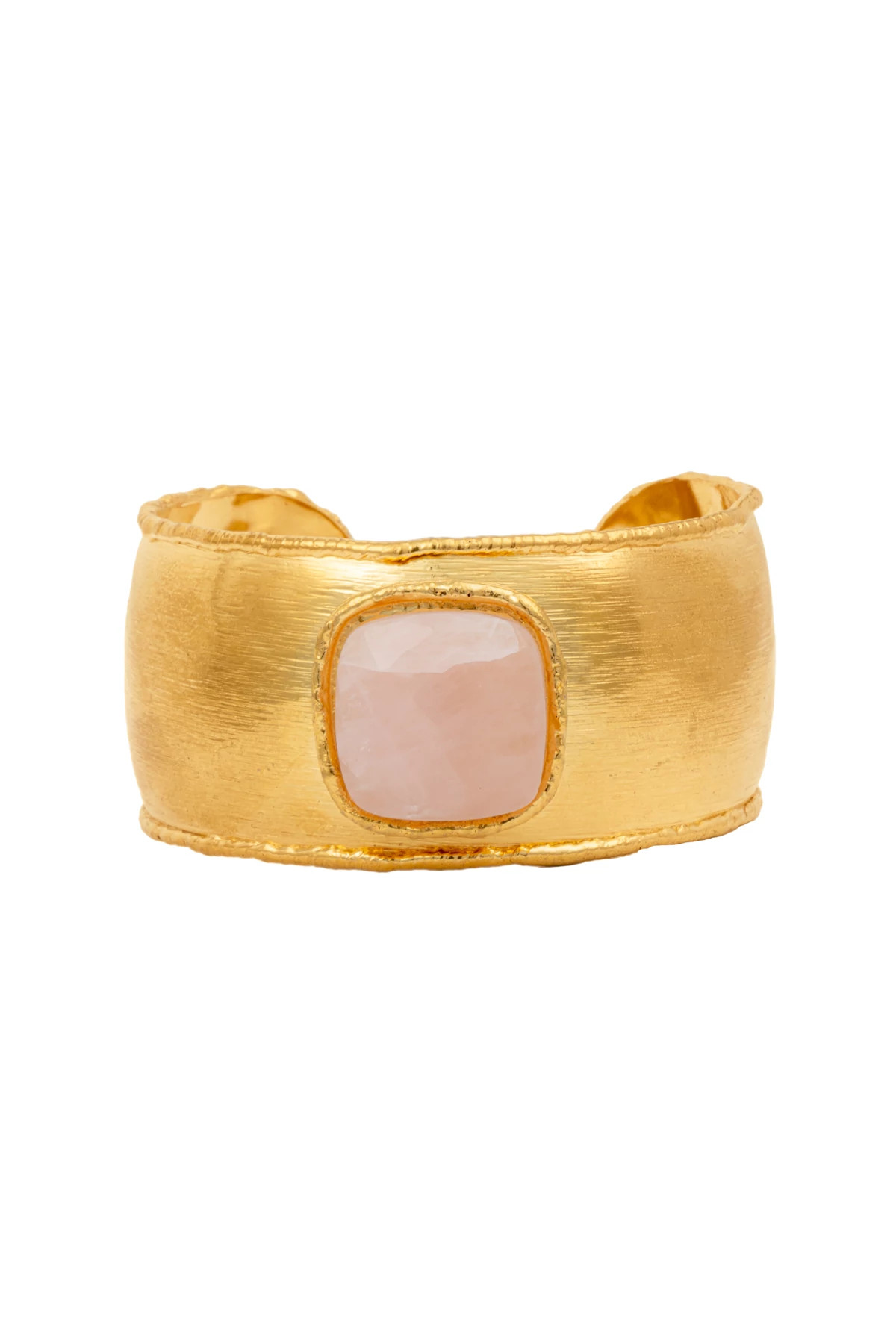 PINK QUARTZ Manchette Cuff Bracelet image number 1