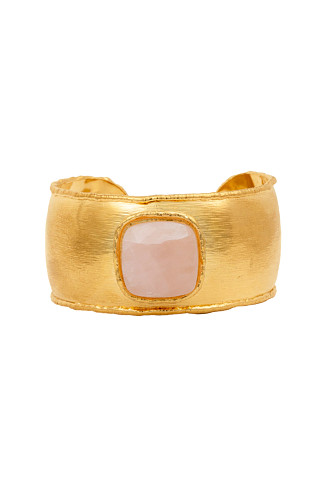 PINK QUARTZ Manchette Cuff Bracelet