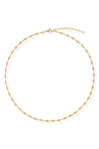 GOLD Garcelle Mini Disc Chain Necklace