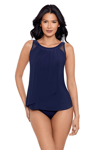 MIDNIGHT Ursula Mesh Tankini Top