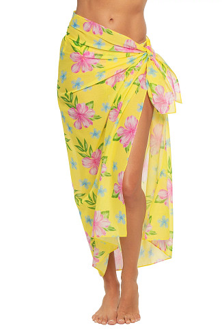 HIBISCUS LEMONADE Alessia Floral Sarong