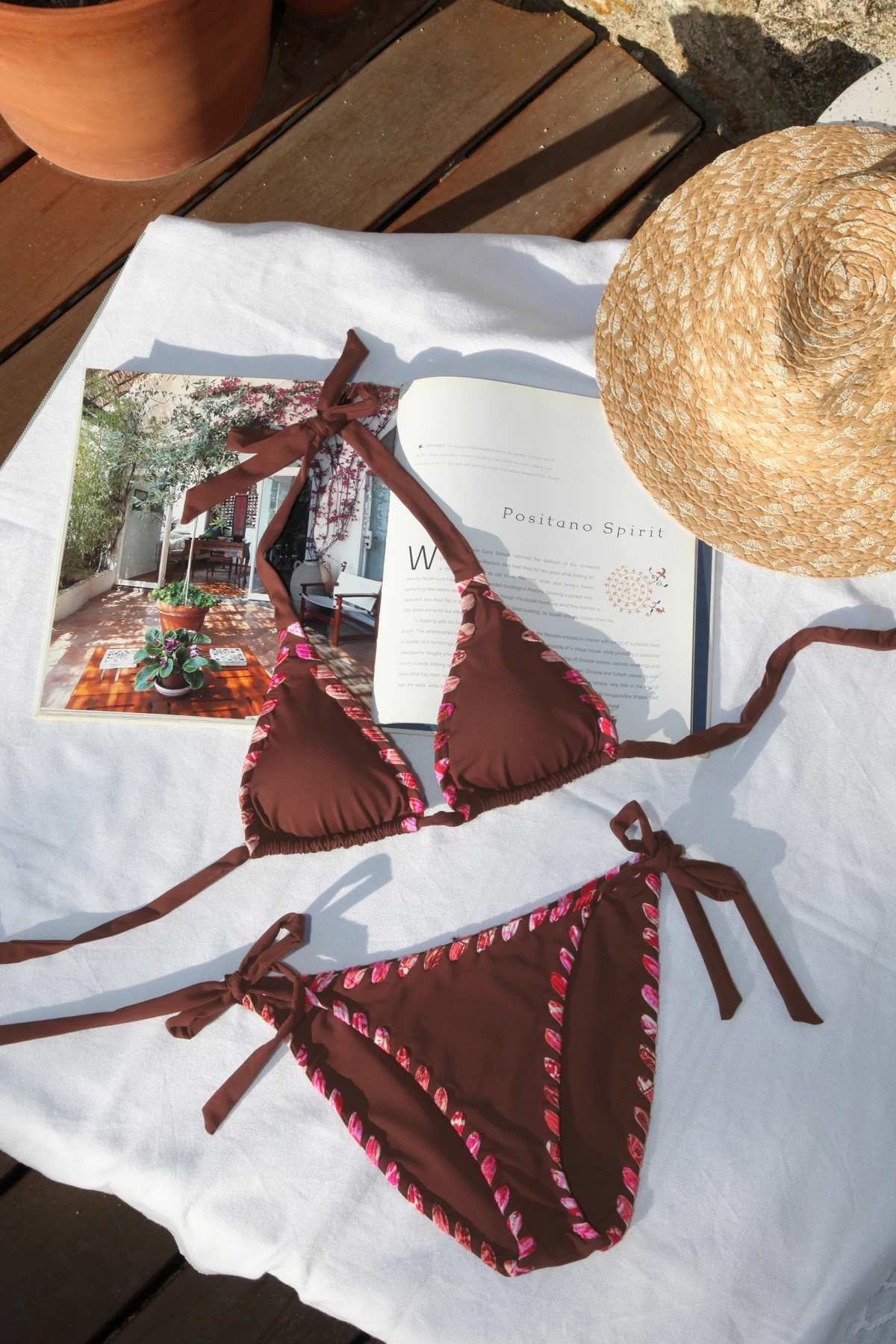 MOCHA Cheryl Triangle Bikini Top image number 3