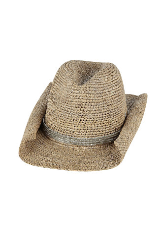QUARTZ/SILVER Adalyn Lux Cowboy Hat