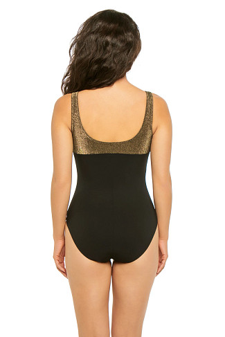 BLACK/GOLD Helena One Piece Swimsuit