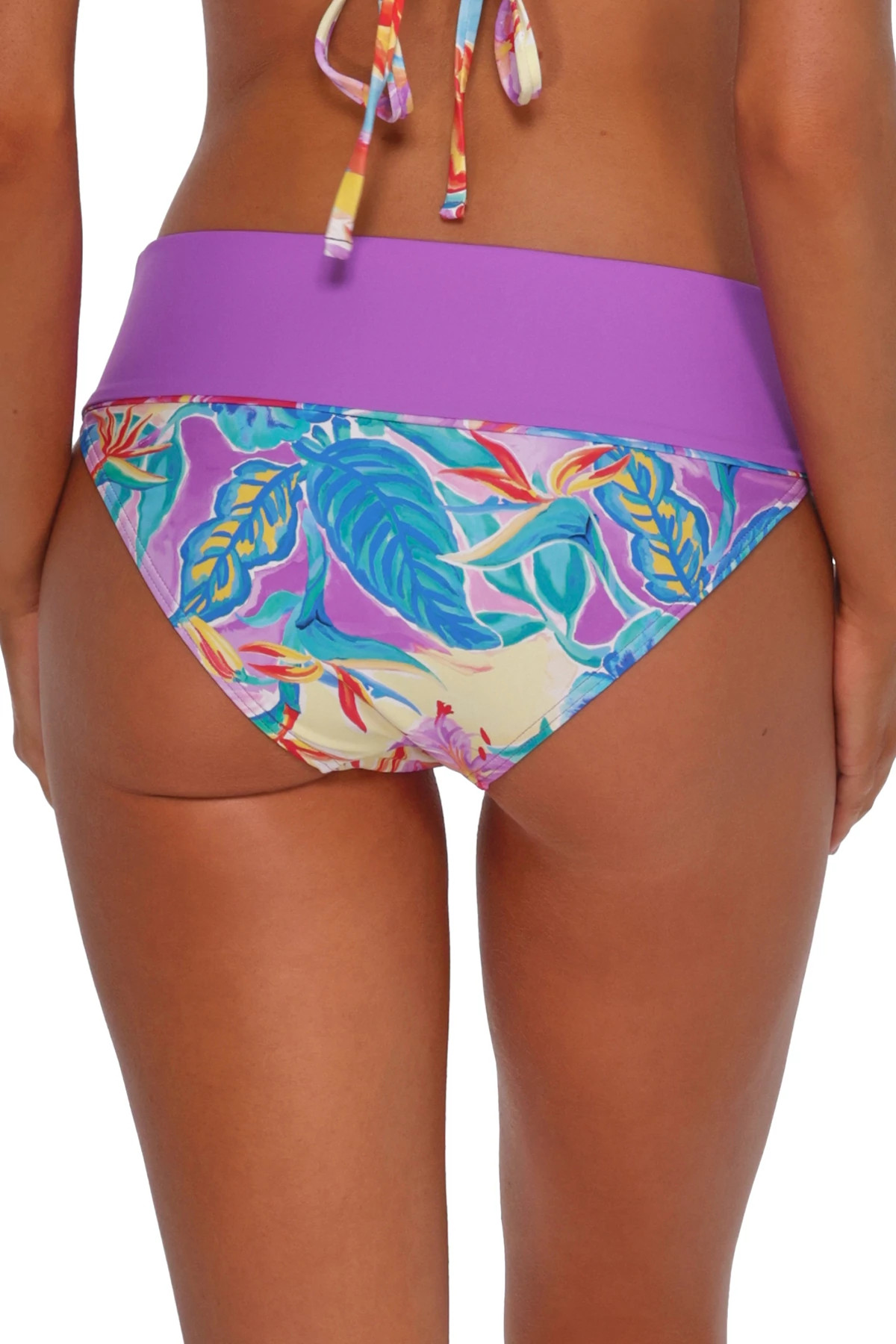 ALOHA VISTA Capri High Waist Bikini Bottom image number 3