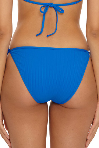 TRUE BLUE Trellis Ribbed Tie Side Bikini Bottom