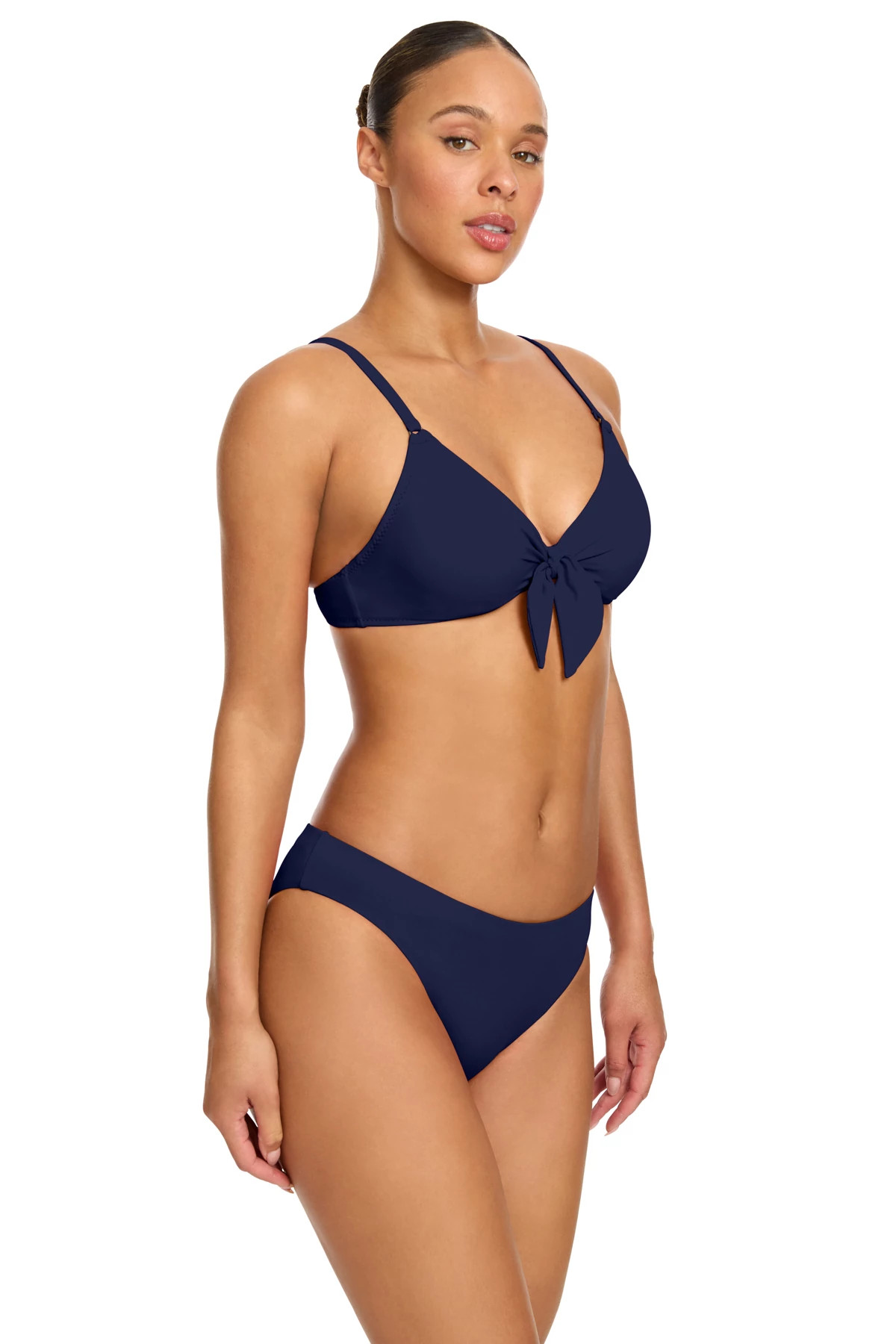 NAVY Bow Front Triangle Bikini Top image number 3