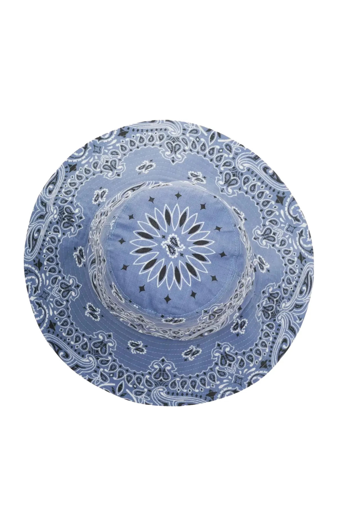 CHAMBRAY/NAVY Reversible Bucket Hat image number 5