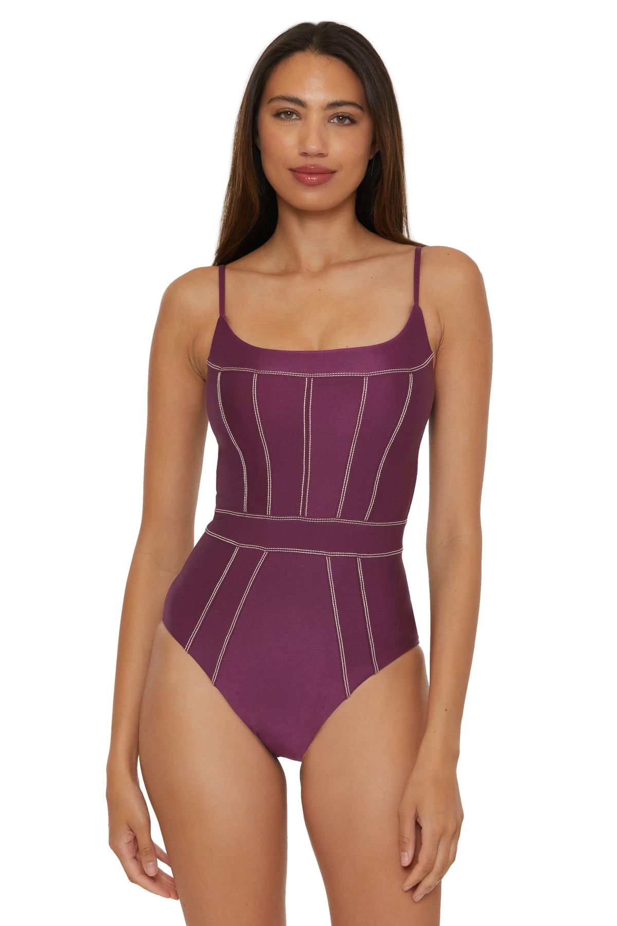 AUBERGINE Makenna One Piece Swimsuit image number 1