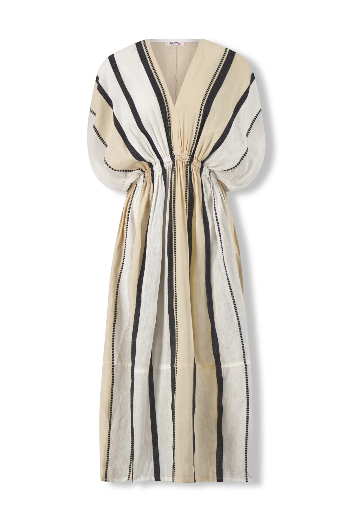 TOMOCA CREAM Leila Plunge Maxi Dress image number 6