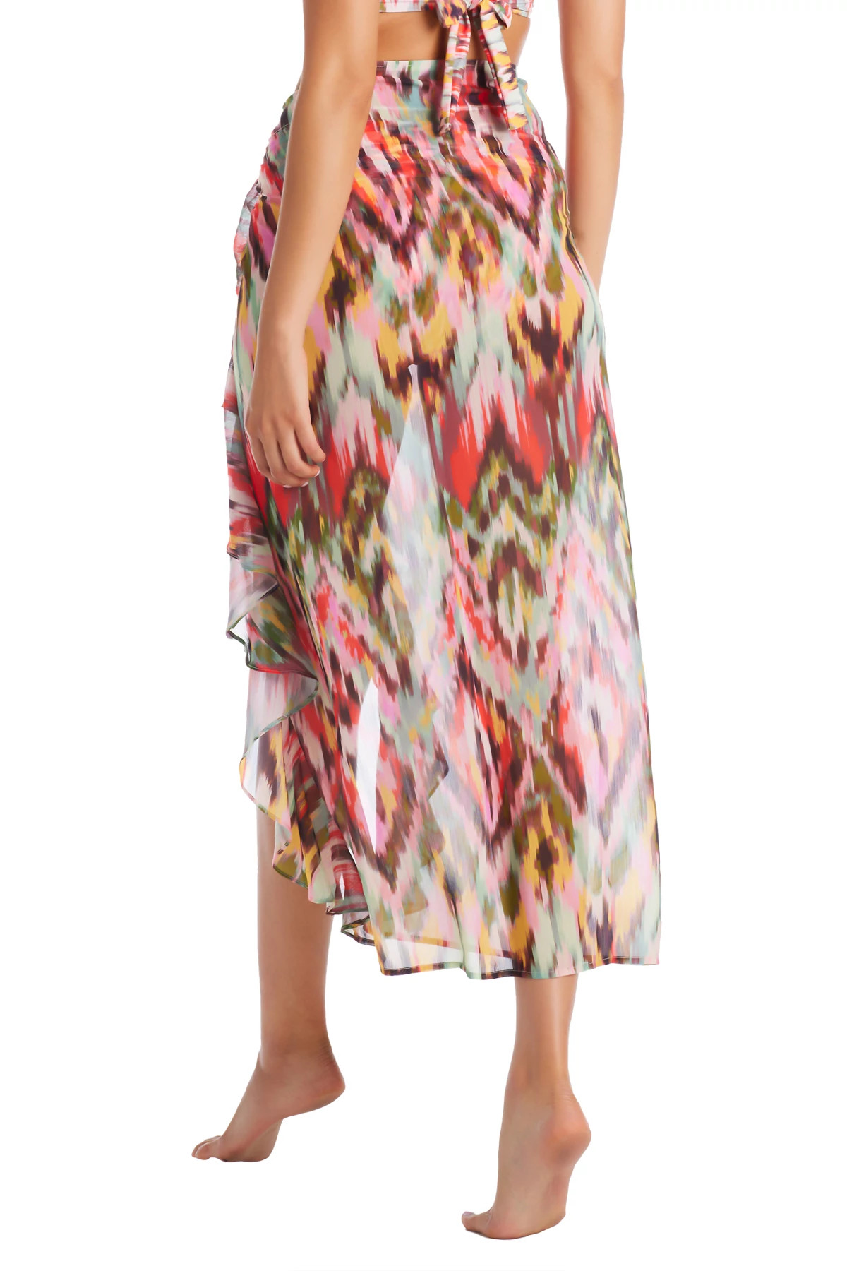 Long Chiffon Ruffle Sarong