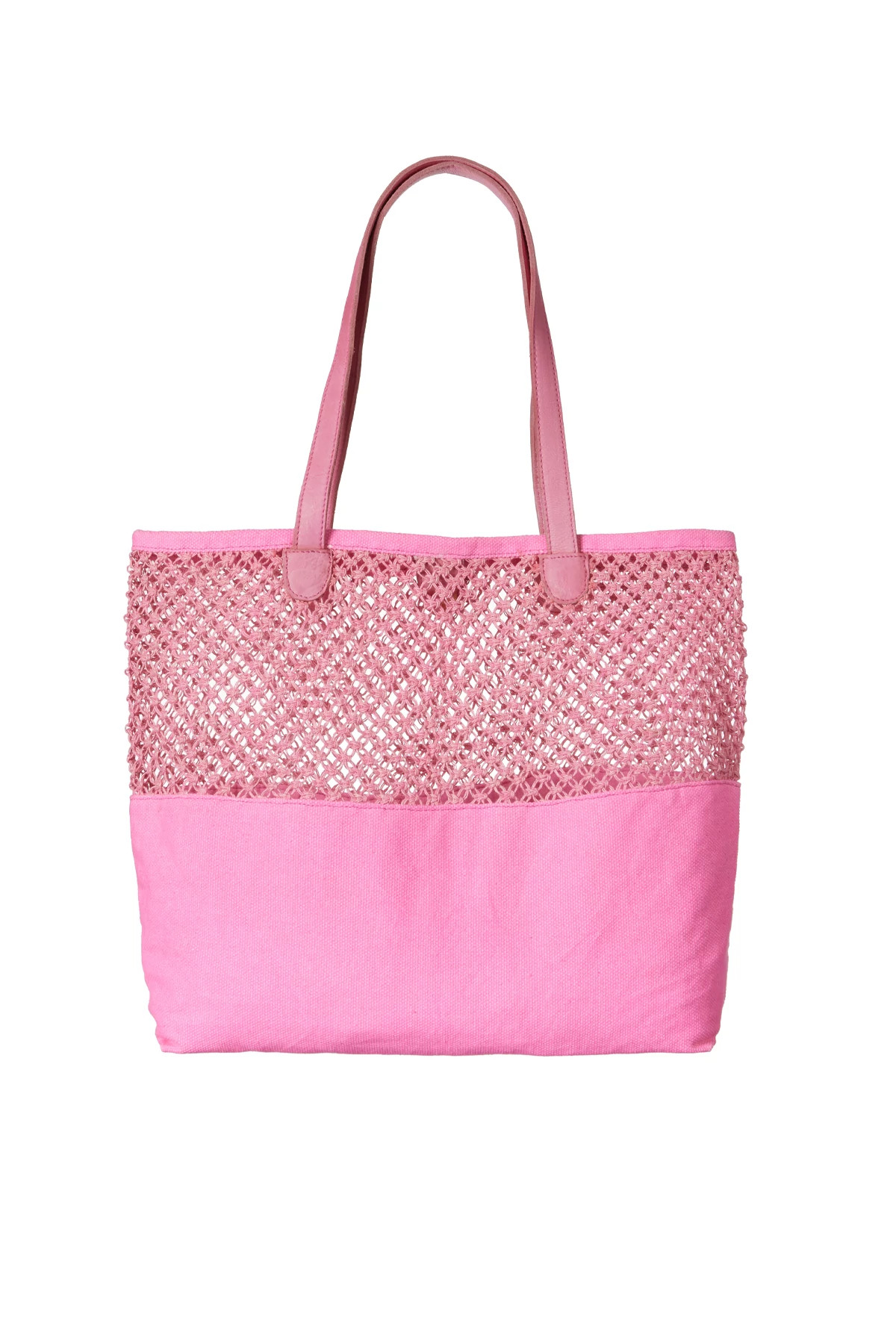 NEON PINK Dadou Canvas Tote image number 1