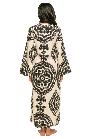 NIKU CREAM Theodra Linen Maxi Dress