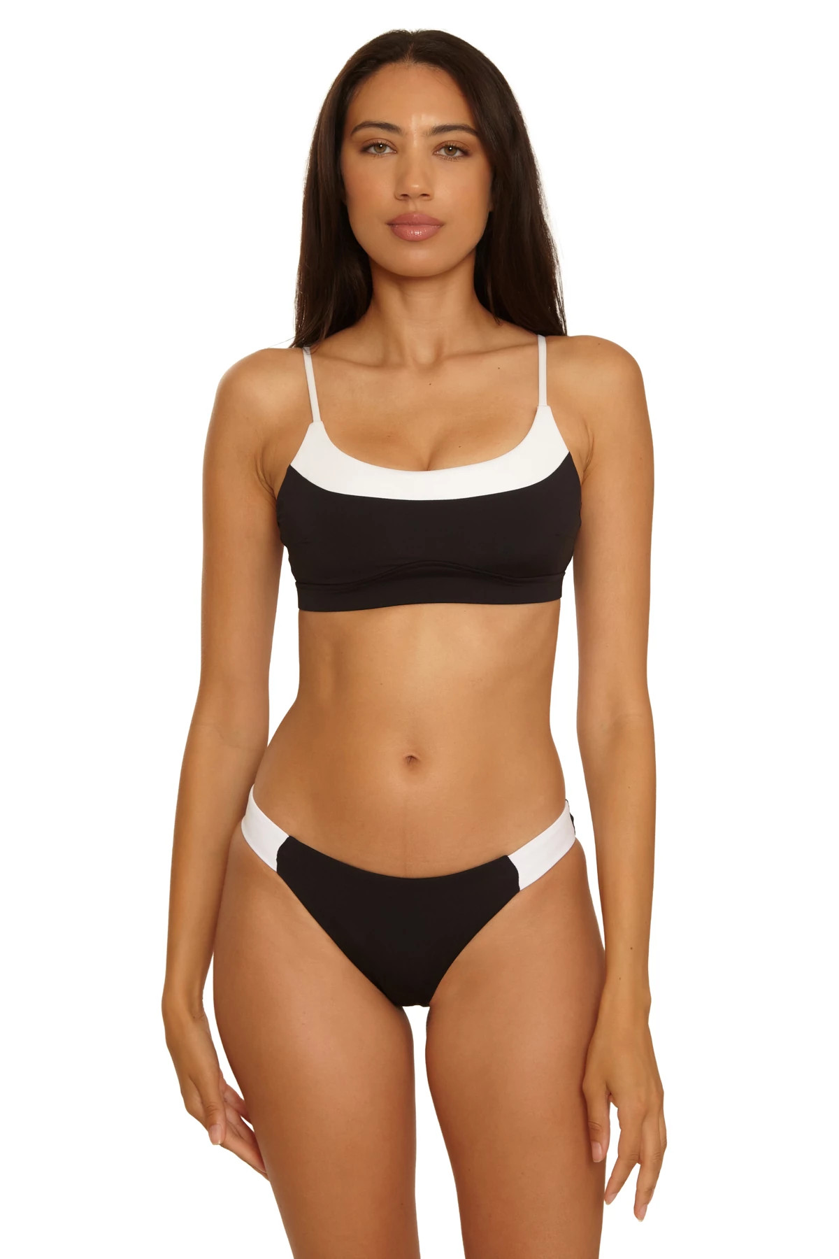 BLACK Cara Bralette Bikini Top image number 1