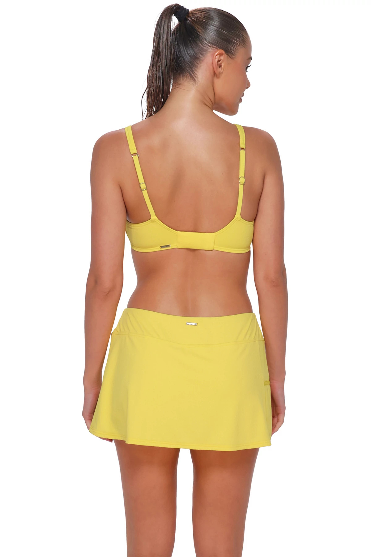 PINEAPPLE CREPE Ally Underwire Bikini Top (D+ Cup) image number 3