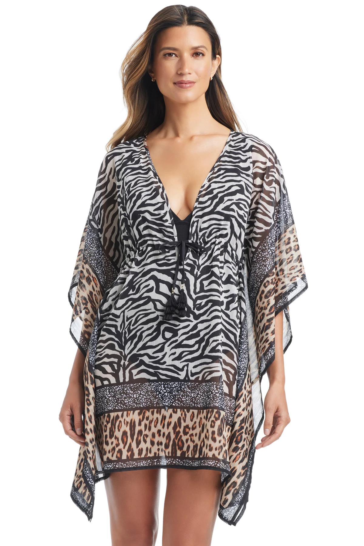 MULTI Chiffon Caftan image number 1