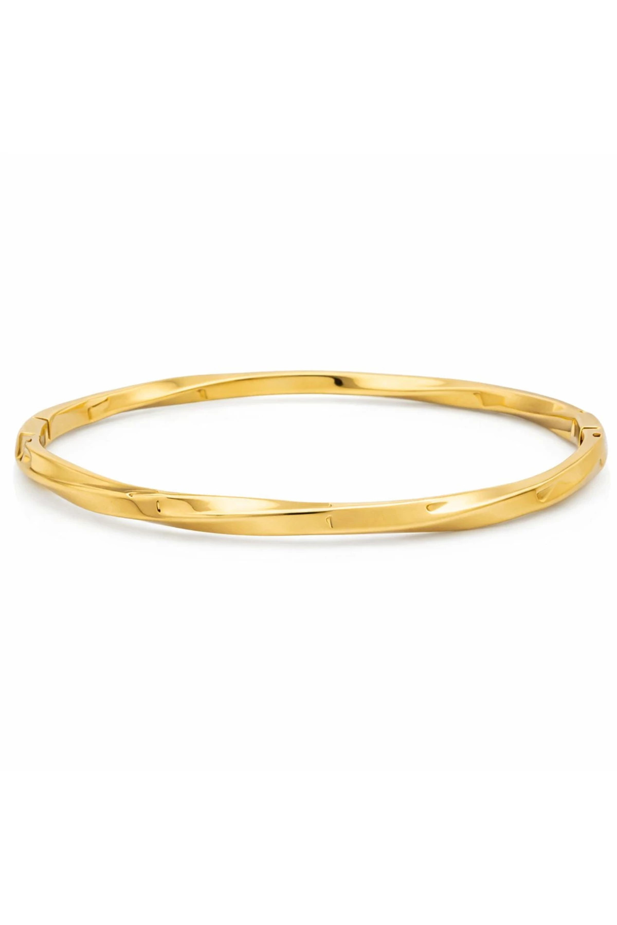 GOLD Hayes Twisted Bangle Bracelet image number 1