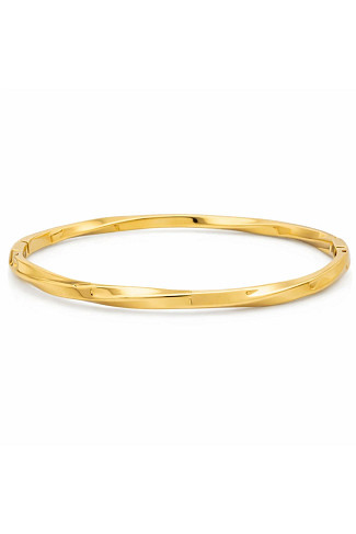 GOLD Hayes Twisted Bangle Bracelet