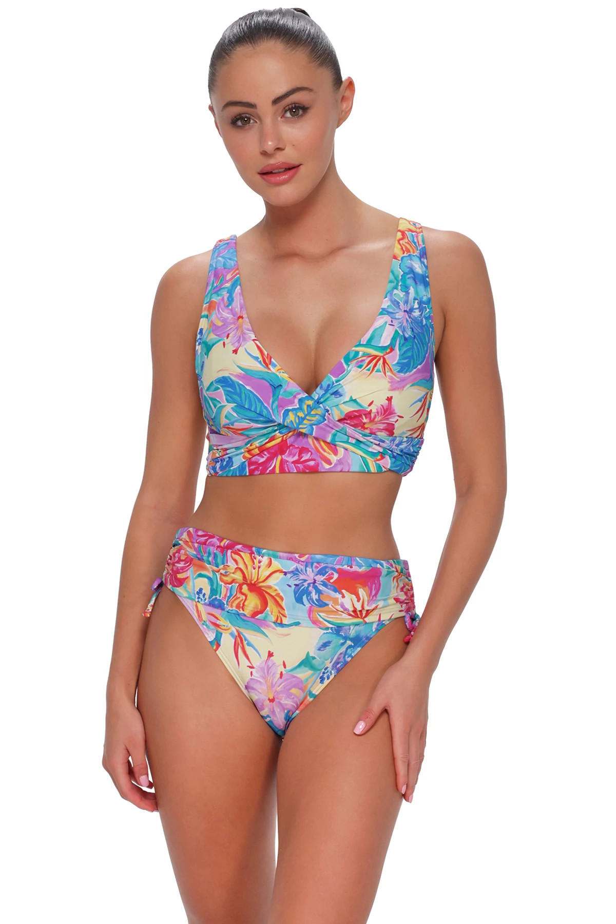 ALOHA VISTA Elsie Underwire Bralette Bikini Top (E-H Cup) image number 1