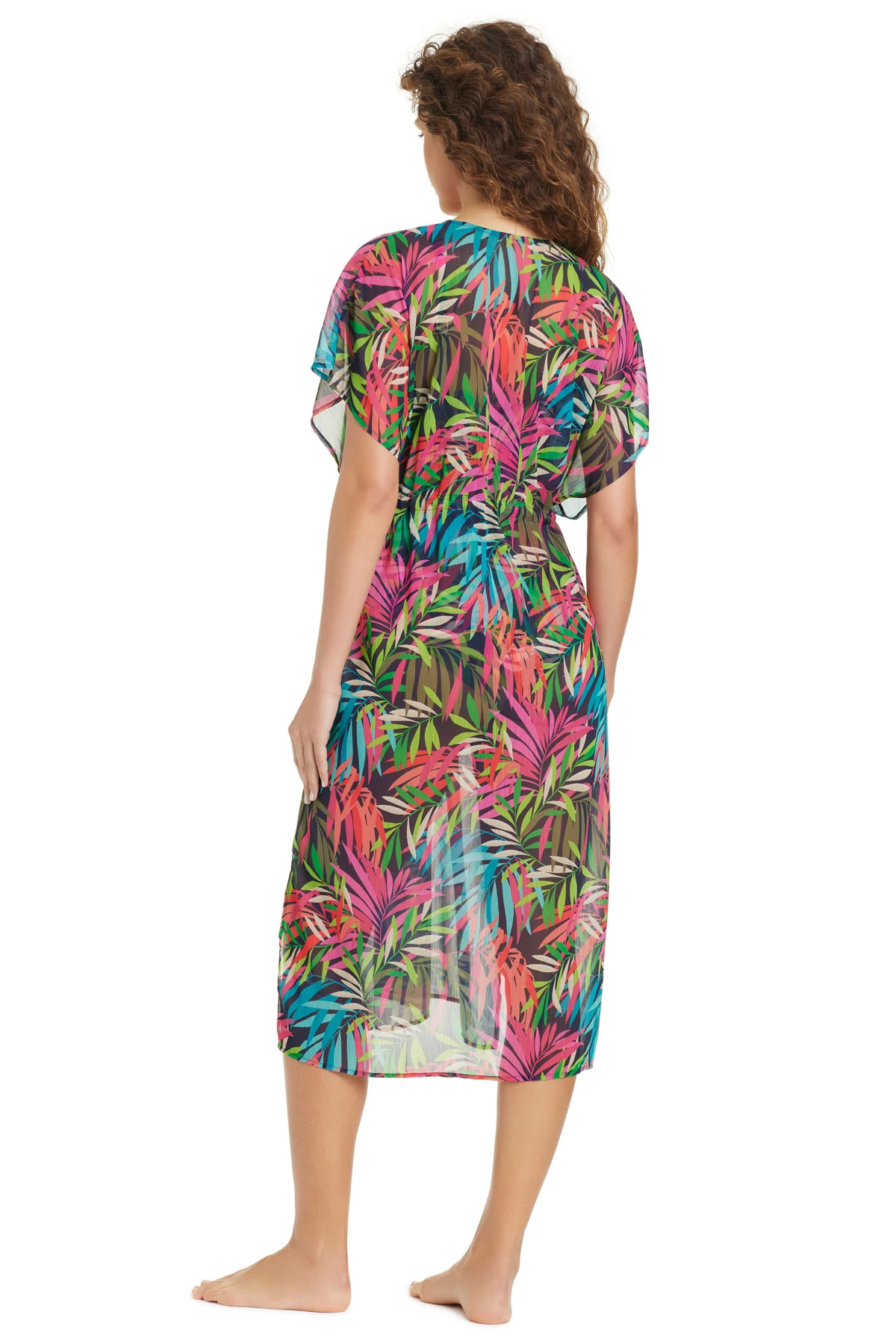 DARK NAVY Cover Up Midi Dress image number 2