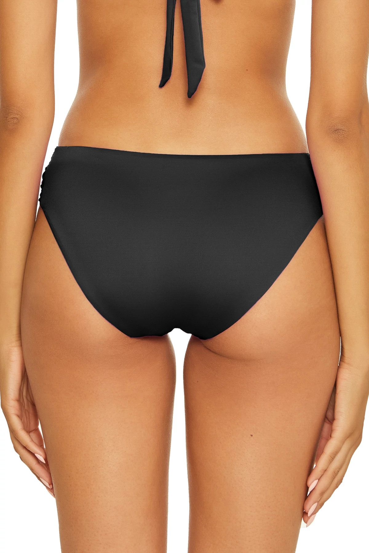 Shirred Tab Side Hipster Bikini Bottom image number 2