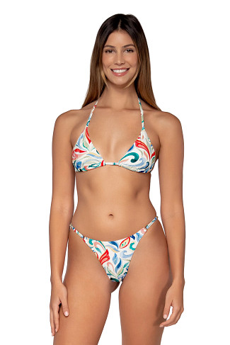 SICILIAN SWIRL Bermuda Sliding Triangle Bikini Top