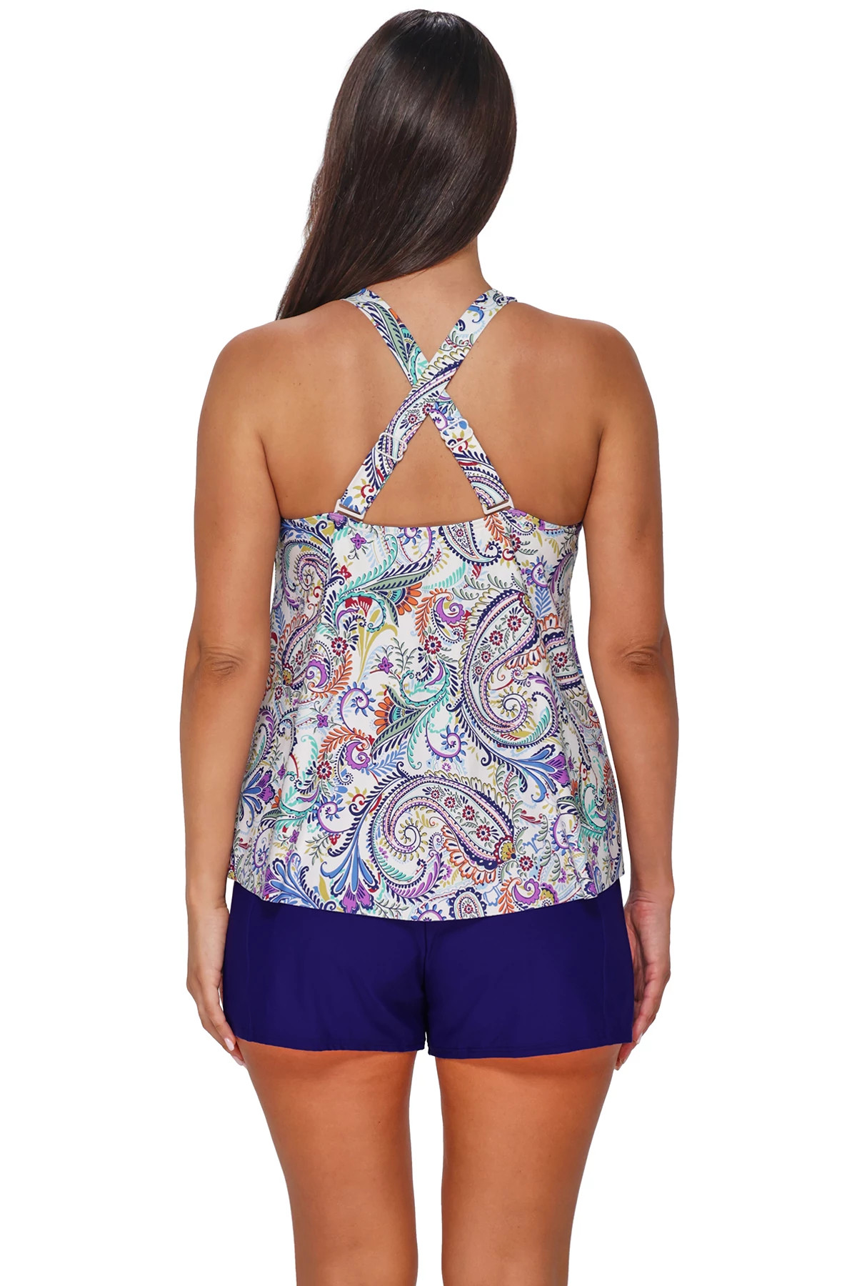 TIDE POOL TWIST Sadie Tankini Top image number 2