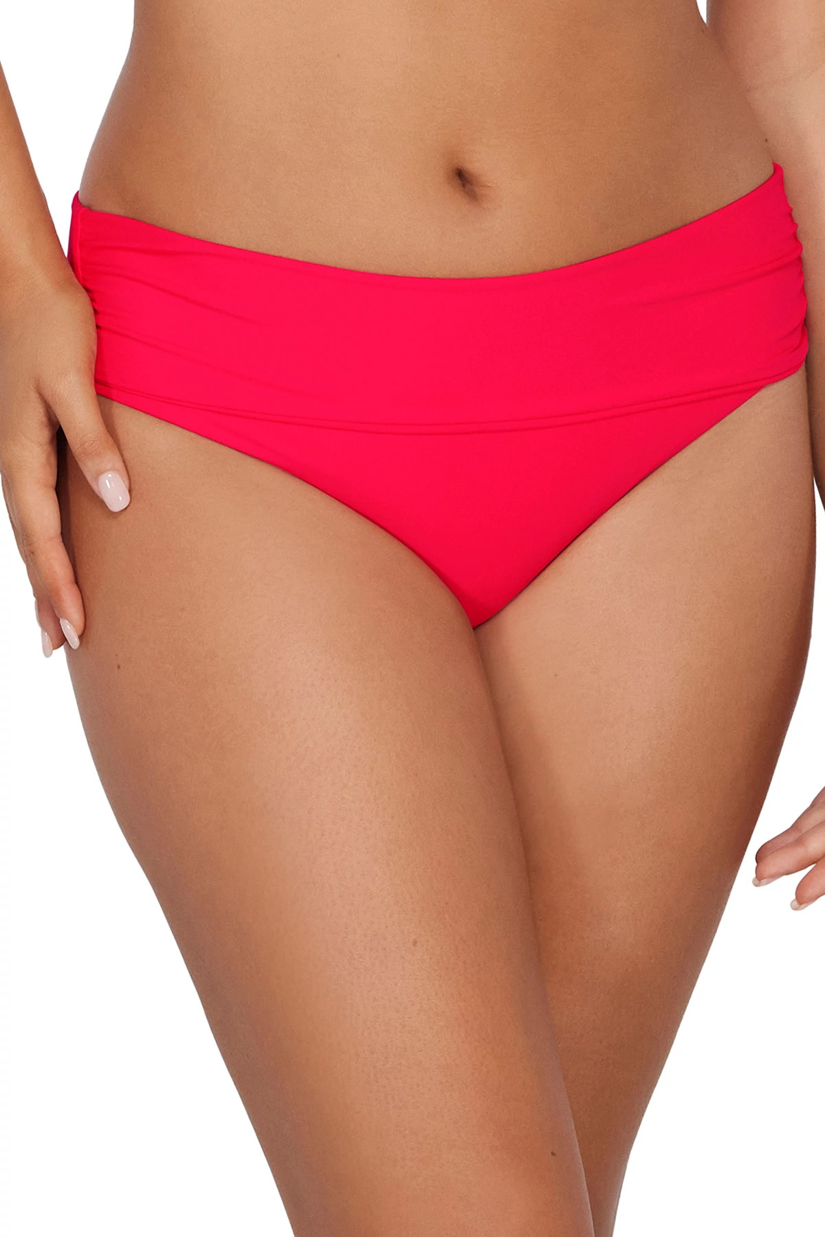 GERANIUM Capri High Waist Bikini Bottom image number 2