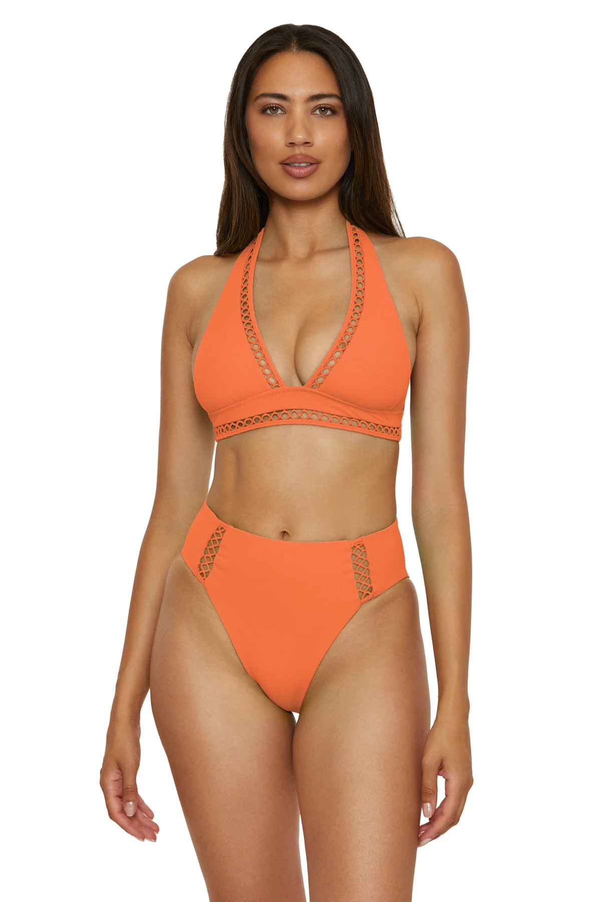 CORAL ROSE Cassidy Halter Bikini Top image number 1