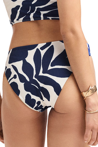 NIGHT FLOWER Cali Ribbed Floral Hipster Bikini Bottom
