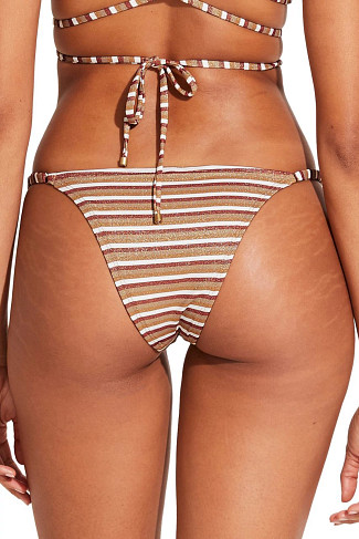 SPARKLE STRIPE Moss Brazilian Bikini Bottom