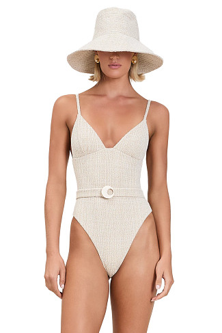GOLDEN DUNE Catalina Belted One Piece Swimsuit
