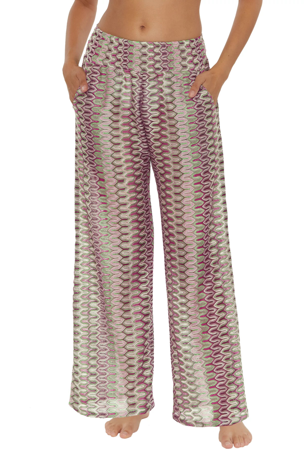 MULTI Crochet Pants image number 1