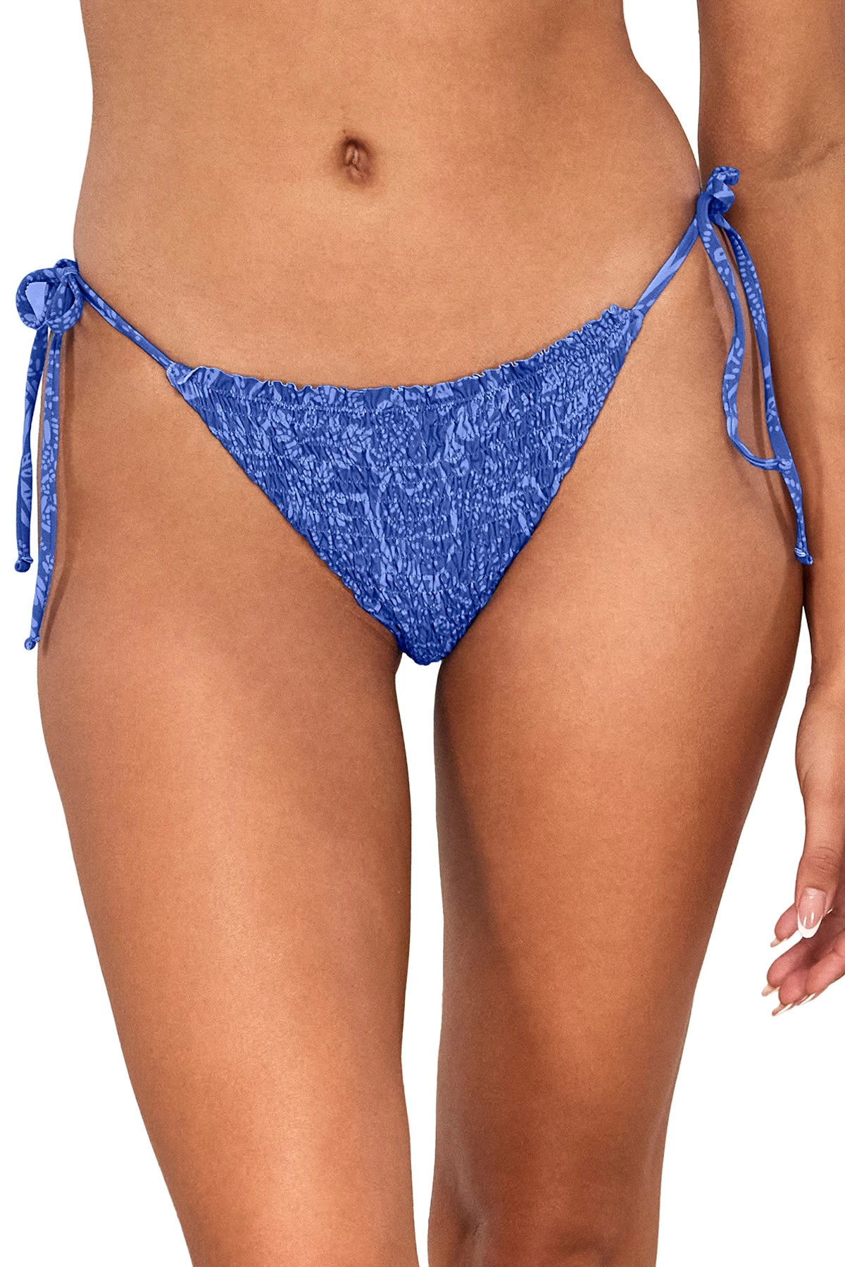 BAHAMA BLUES Kali Tie Side Hipster Bikini Bottom image number 1