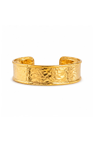 GOLD Lowell Hammered Cuff Bracelet