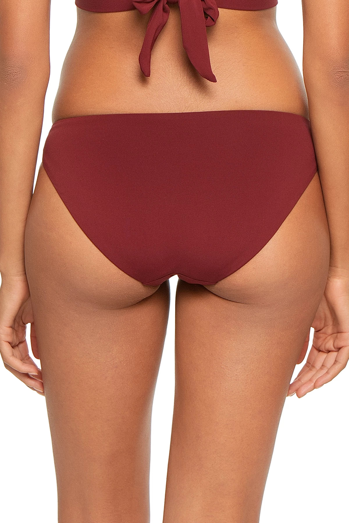 BLACK CHERRY Aubrey Tie Side Hipster Bikini Bottom image number 2