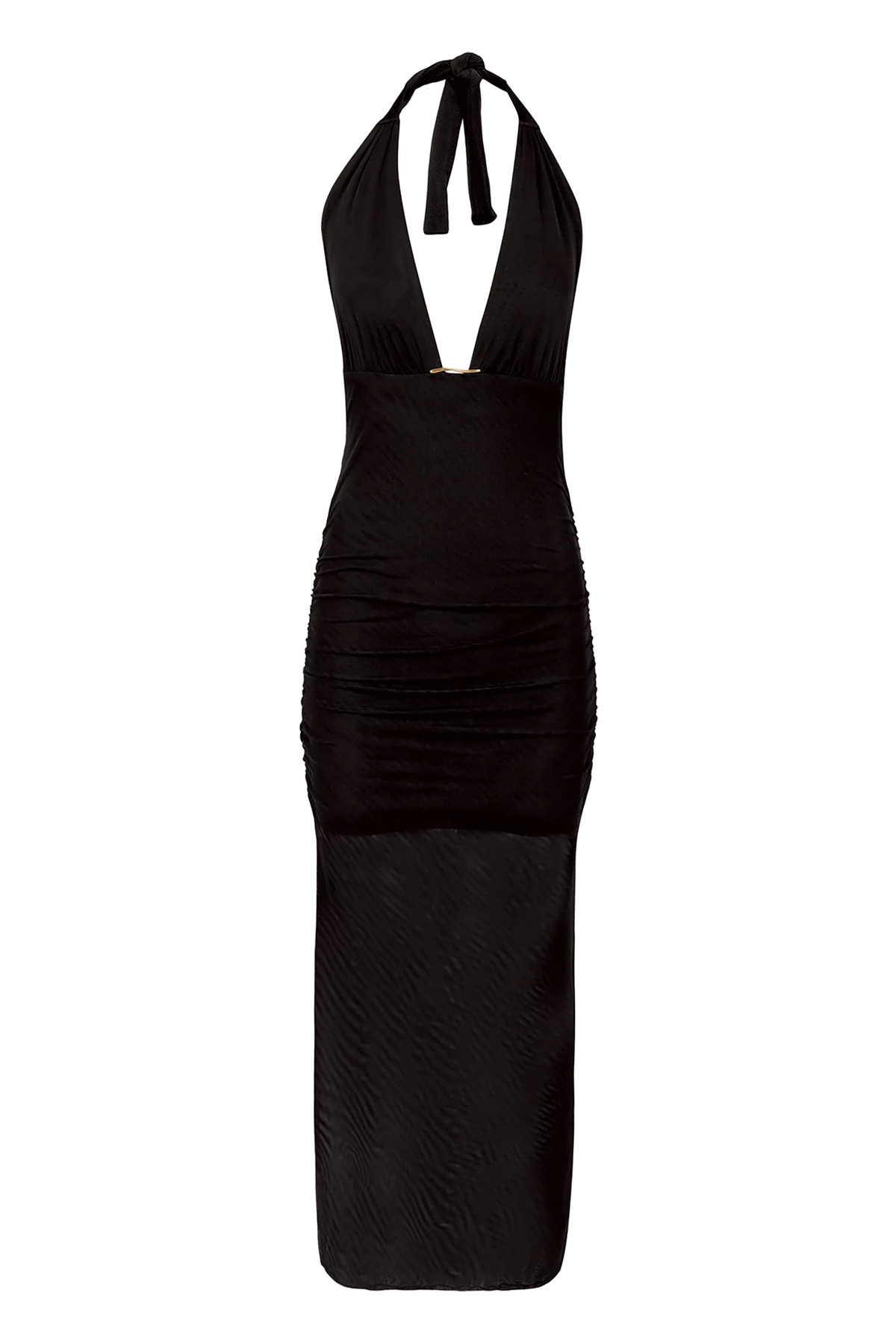 BLACK Salma Mesh Maxi Dress image number 4