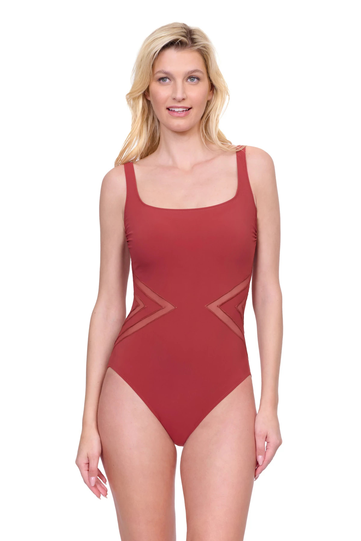 SPICE Mesh One Piece Swimsuit image number 1