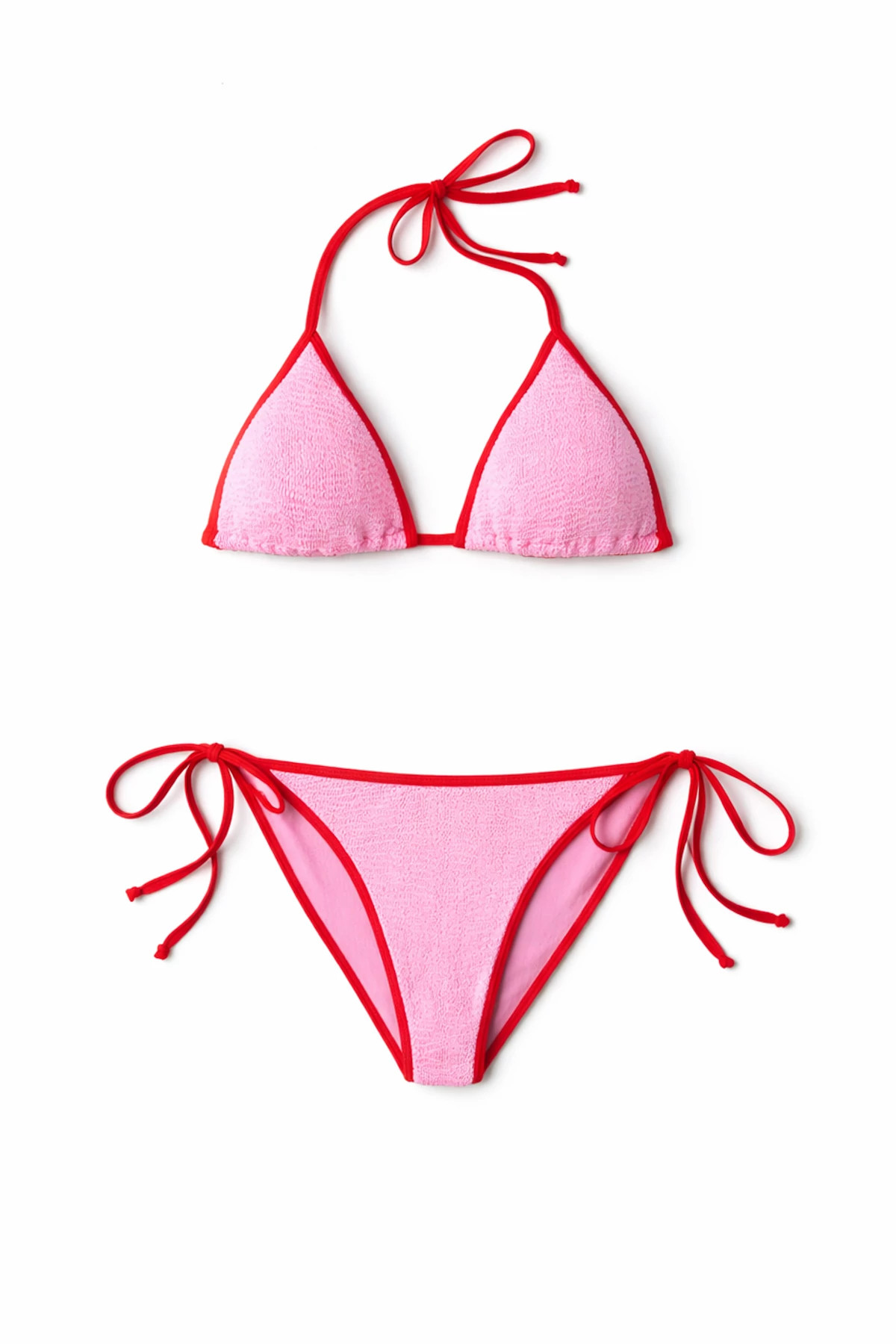 BUBBLEGUM/RED Gina Two Piece Bikini Set image number 4