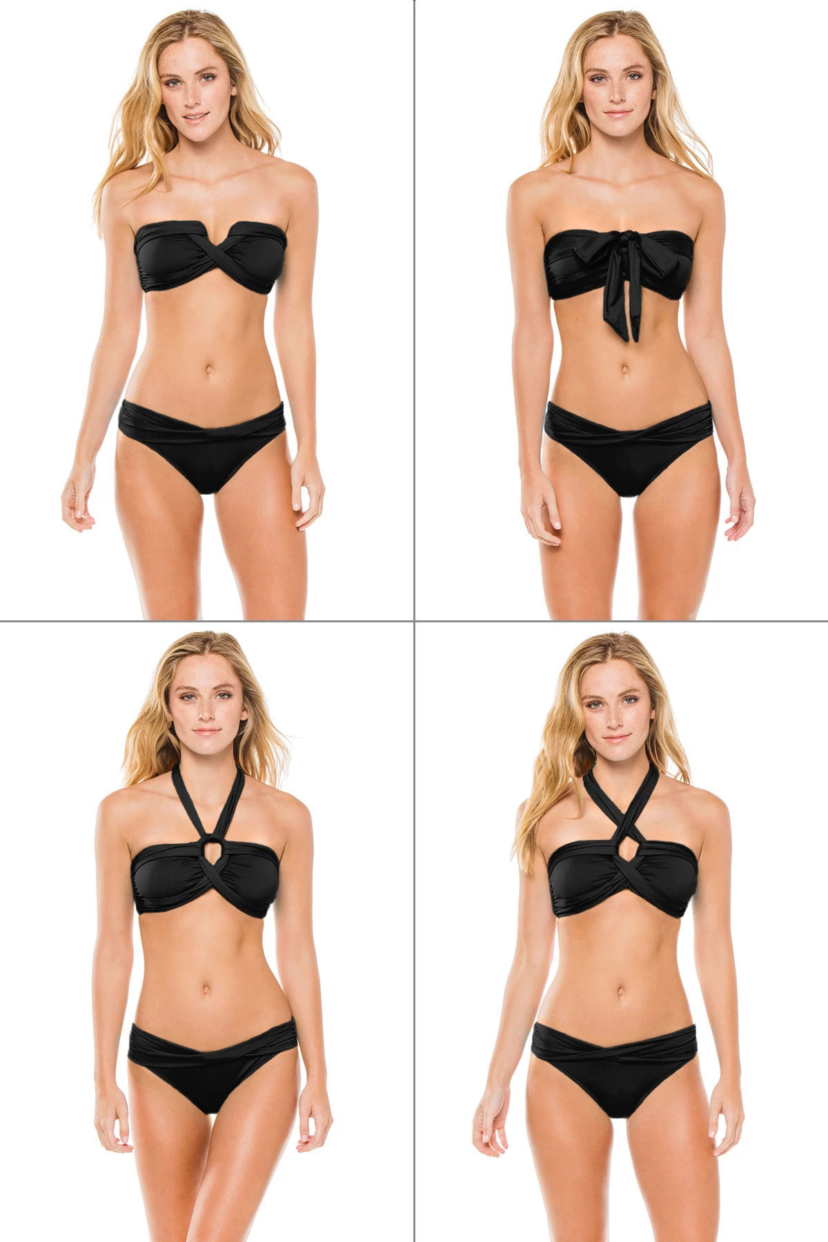 EVERGREEN Convertible Bandeau Bikini Top image number 2