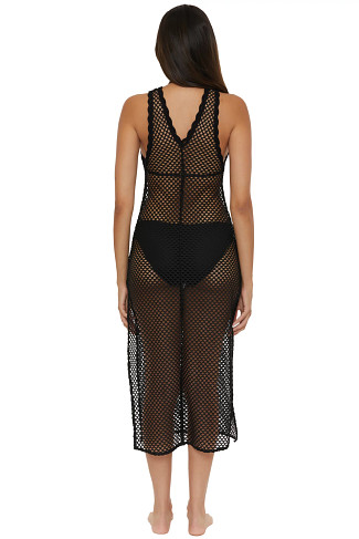 BLACK Crochet Maxi Dress