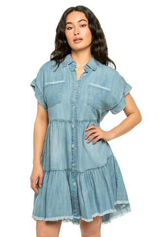 DENIM BLUE Dress Shirt Flair
