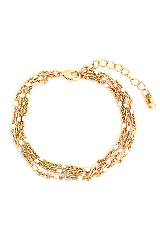 WHITE Triple Layered Bracelet