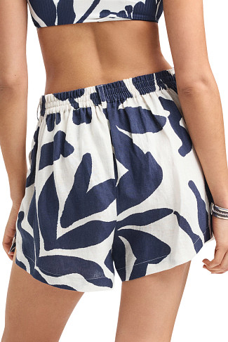 NIGHT FLOWER Getaway Linen Shorts
