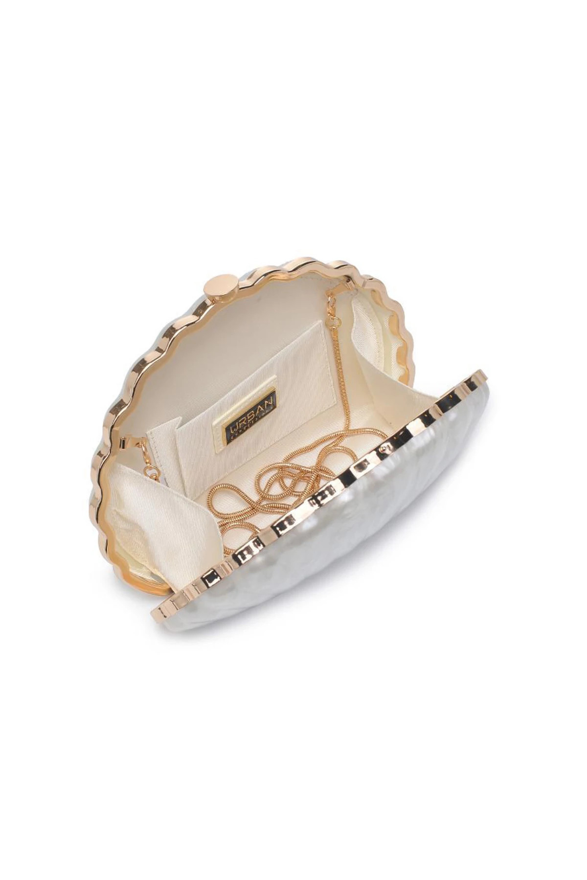 WHITE Pearla Clutch image number 2