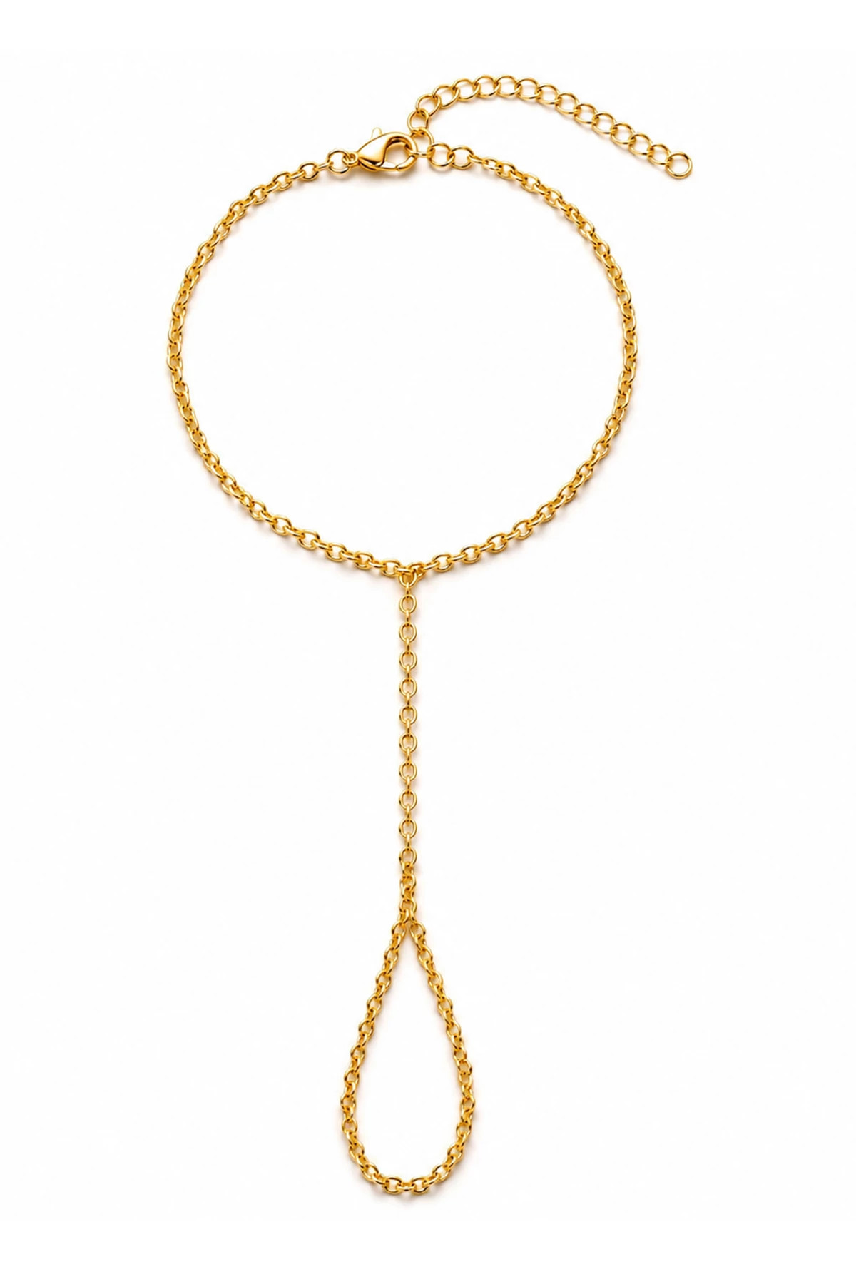 GOLD Adina Hand Chain Bracelet image number 1